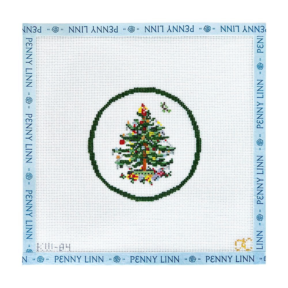 Transferware Christmas Round | Penny Linn Designs