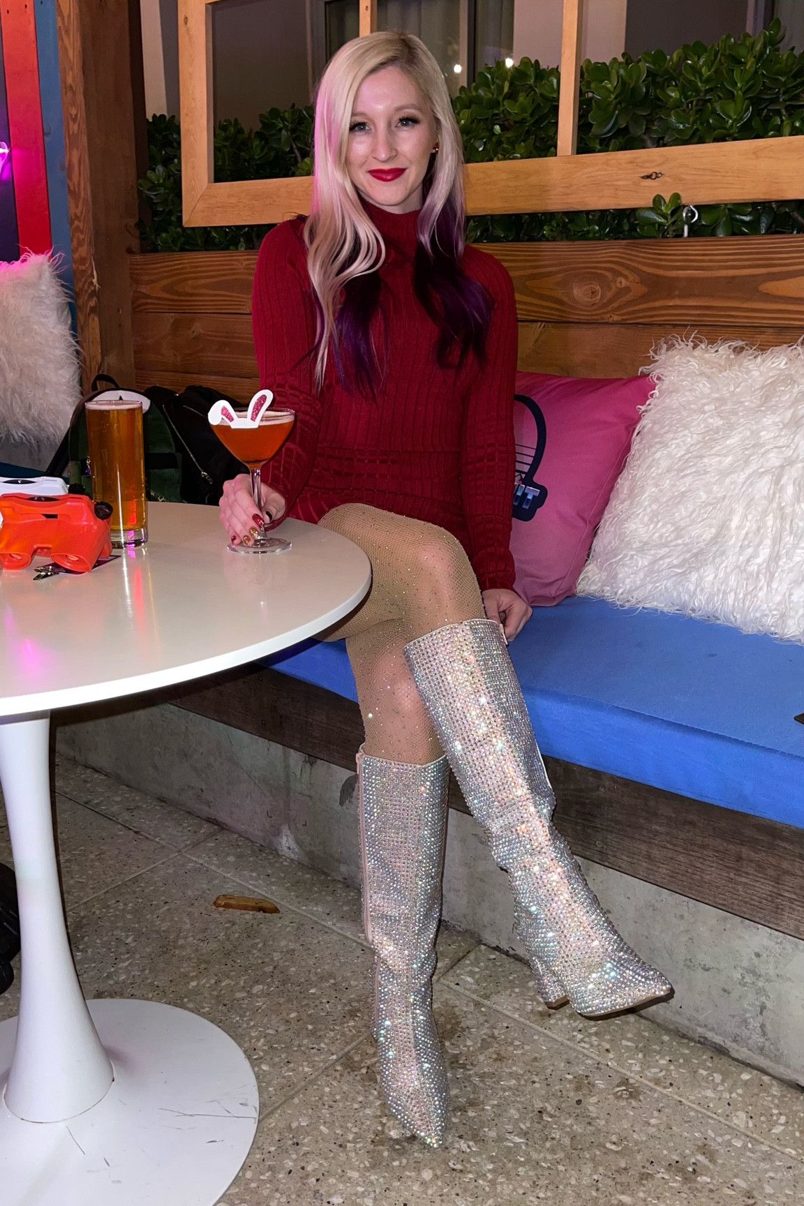 slim fit dress slacks Dreamy And Dazzling Sequin Tunic Dress – Impressions Online Boutique main image 1