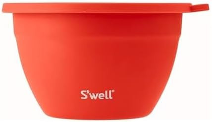 S'well Stainless Steel Salad Bowl Kit 64oz, Radiant Coral, Comes with 2oz Mini Canister and Remov... | Amazon (US)