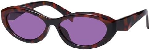 mosanana Oval Cat Eye Sunglasses for Women Retro Y2K Style MS52372 | Amazon (US)