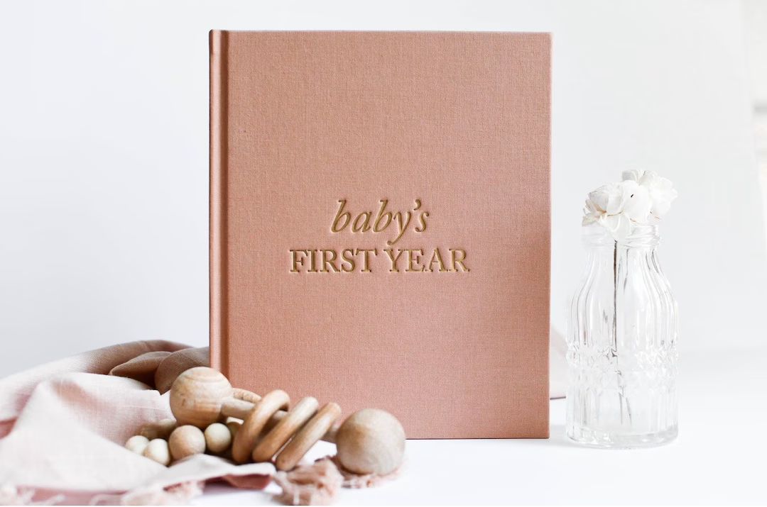 Baby Memory Book & Baby Photo Album | Baby Shower Gift for New Mom | Boy or Girl Milestone Scrapb... | Etsy (US)