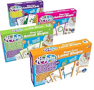Educational Insights Playfoam Shape & Learn 4-Pack, Learn Letters, Numbers, Counting & Shapes, Fi... | Amazon (US)