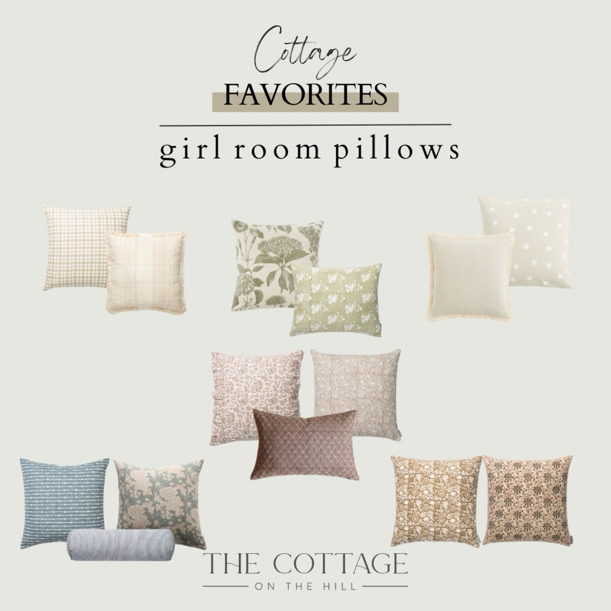 Cottage Favs: Girl Bedroom Pillows

#LTKstyletip #LTKhome