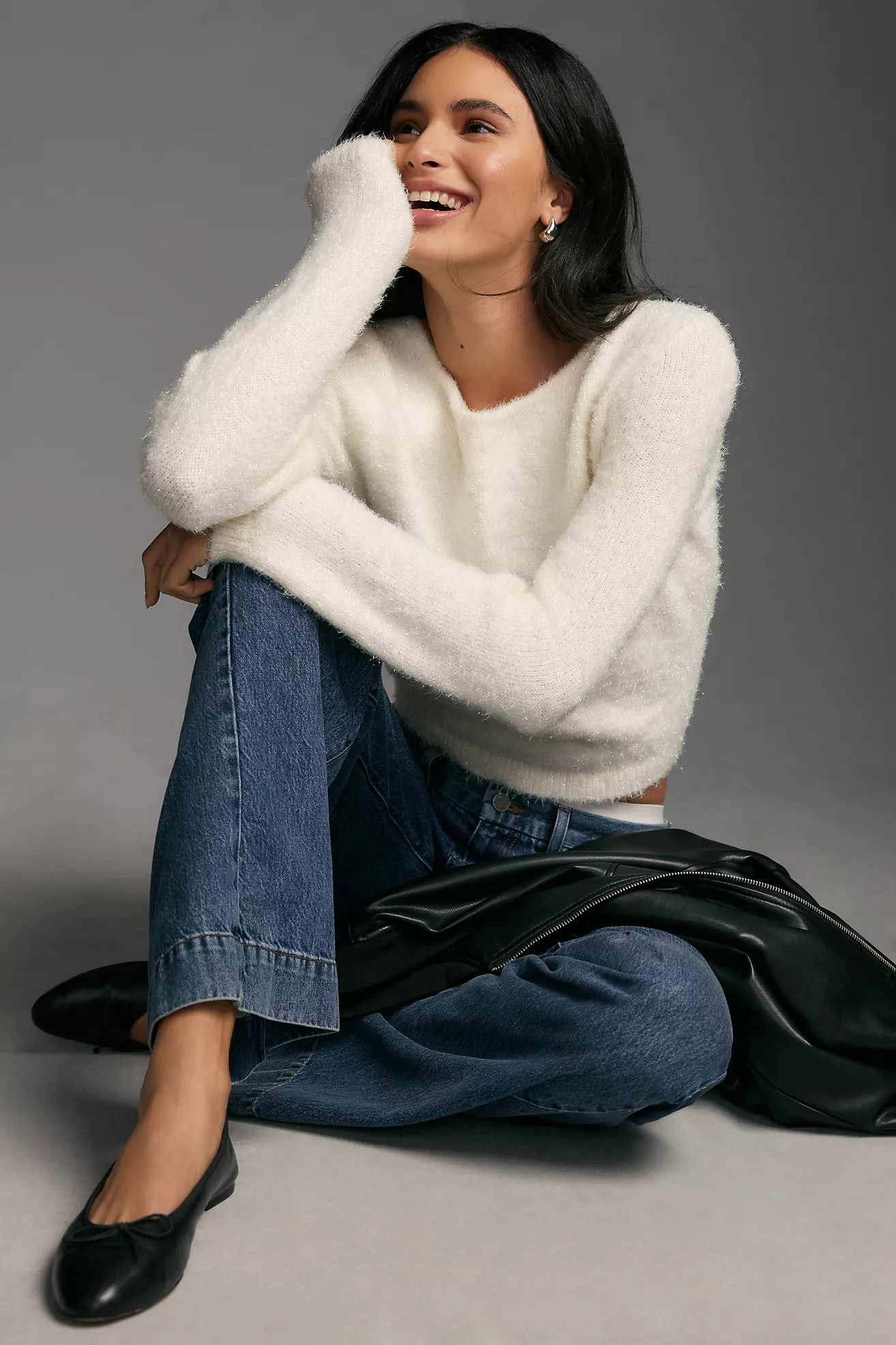 By Anthropologie Eyelash Pullover Sweater | Anthropologie (US)