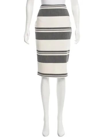 Elizabeth and James Stripe Knee-Length Skirt w/ Tags | The Real Real, Inc.
