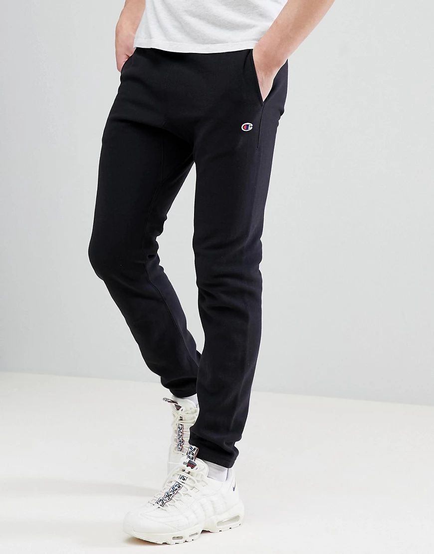 Champion Joggers With Small Logo In Black | ASOS (Global)