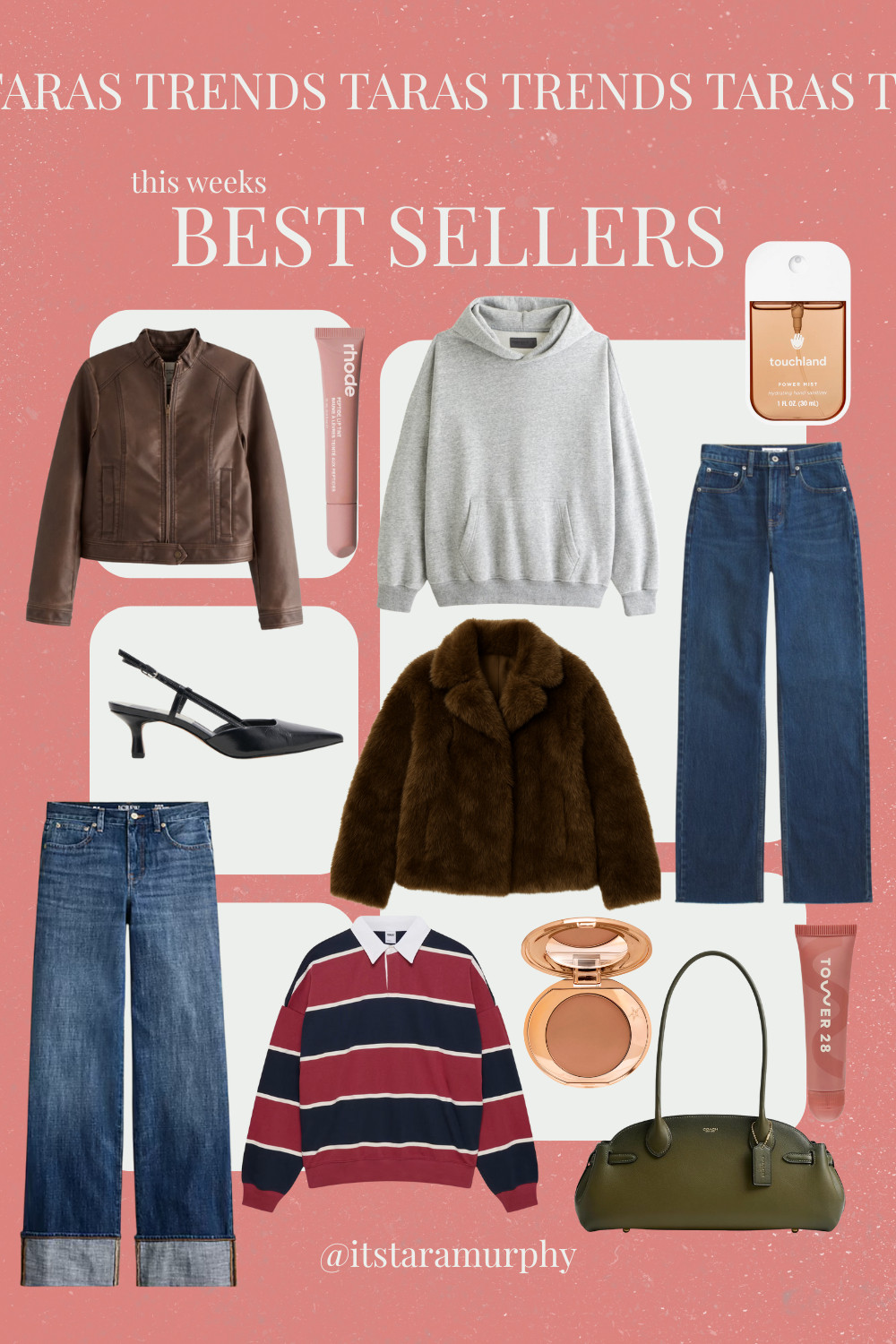 This weeks best sellers! A mix of staples, and some of my top fav trend items of the season. LMK your fav below, and if you have any questions my DMs are always open :)  

 #LTKSeasonal #LTKSaleAlert #LTKTravel