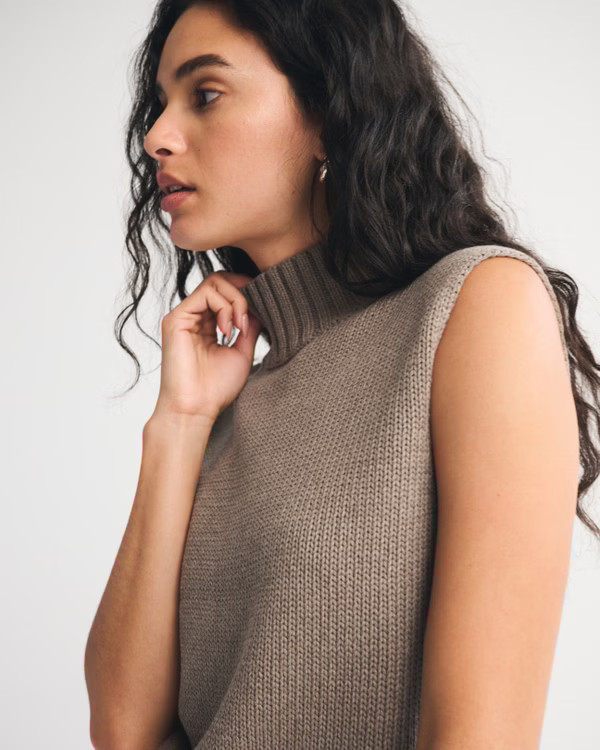 Women's Mockneck Sweater Shell Top | Women's Tops | Abercrombie.com | Abercrombie & Fitch (US)
