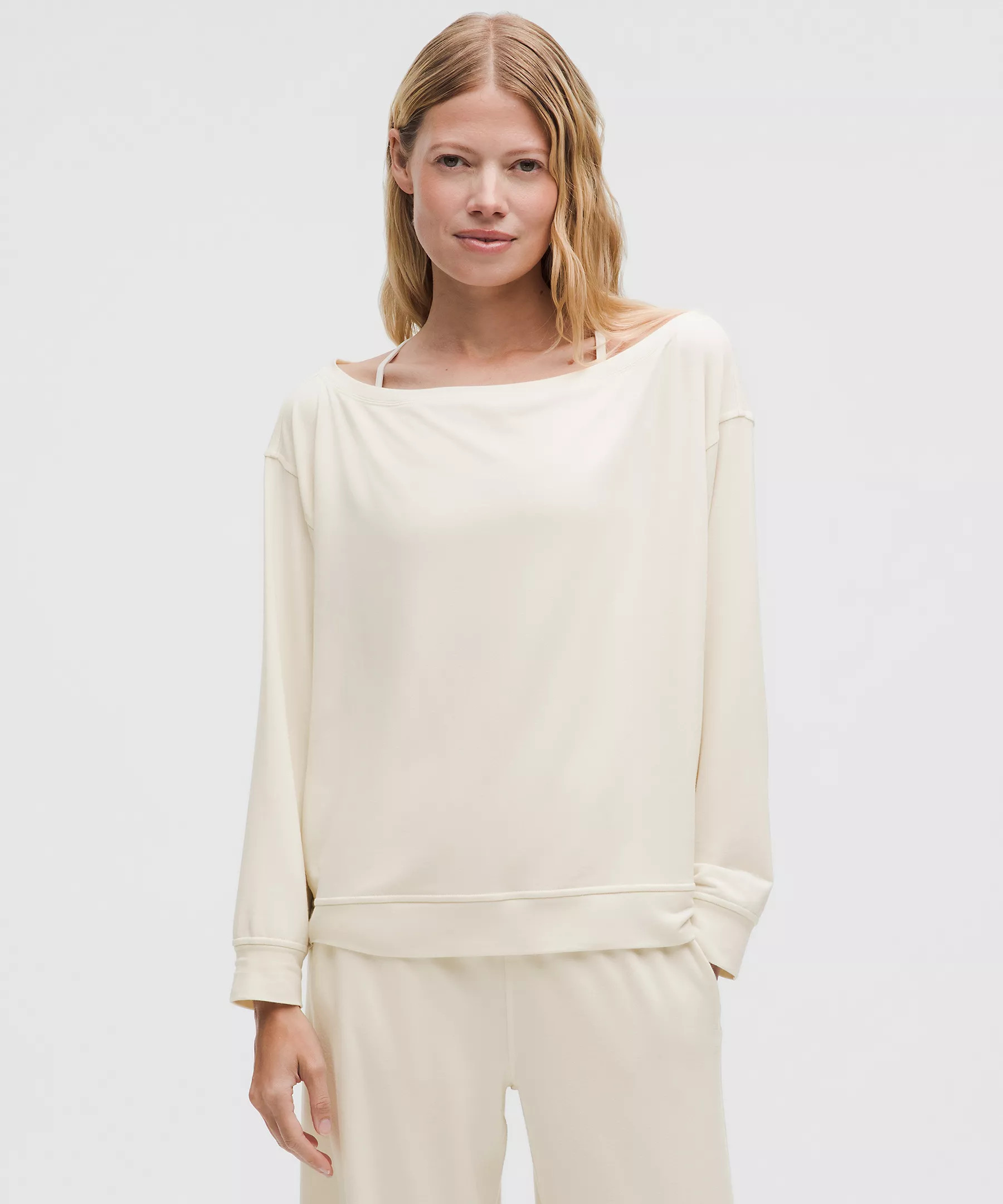 BeCalm Oversized Boatneck Long-Sleeve Shirt | Lululemon (US)