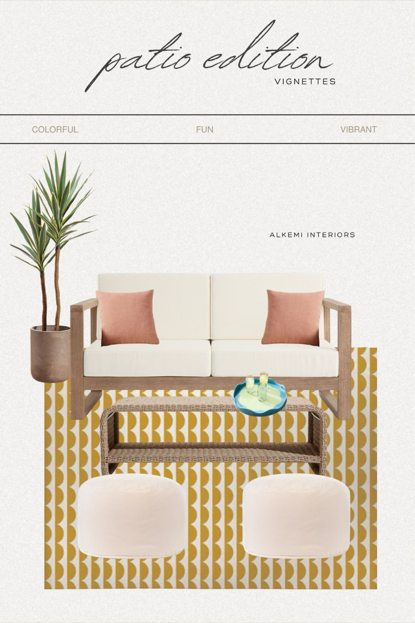 Colorful patio decor , fun outdoor decor , patio design , pink patio design, yellow outdoor design 

#LTKHome