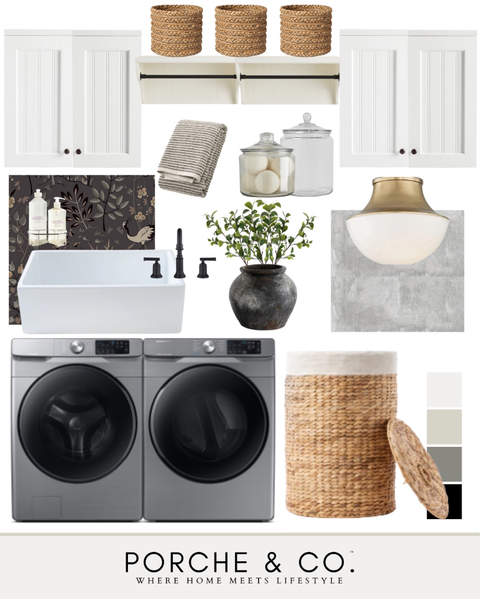Laundry room mood board, laundry room decor, laundry room design, laundry room inspo #laundryroom #moodboard 

#LTKSeasonal #LTKstyletip #LTKhome