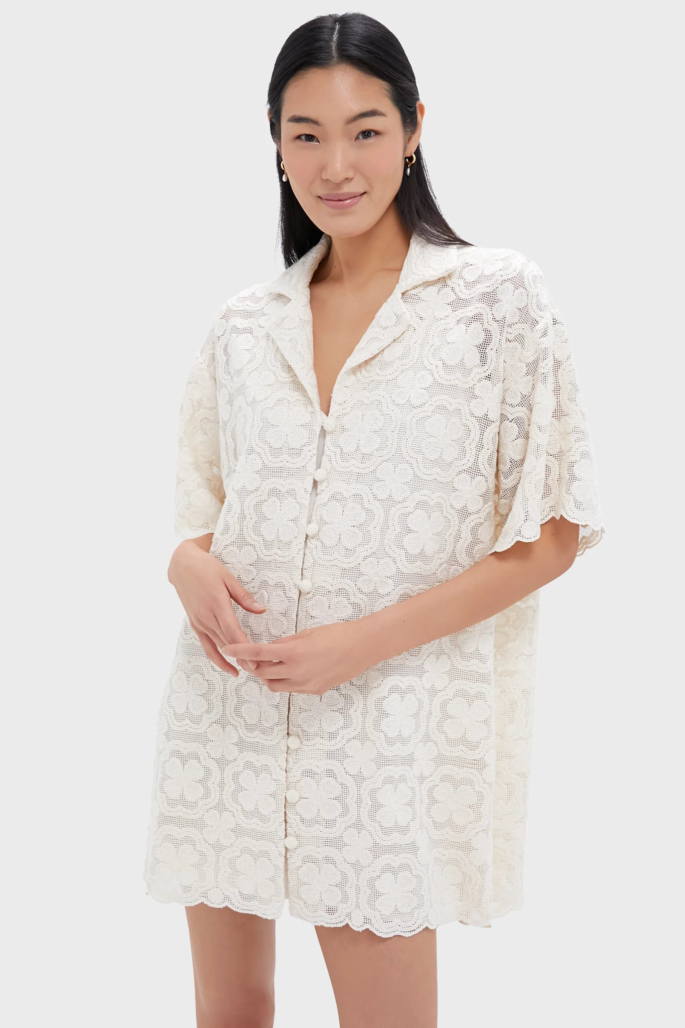 Tan Lace Kiera Dress | Tuckernuck (US)