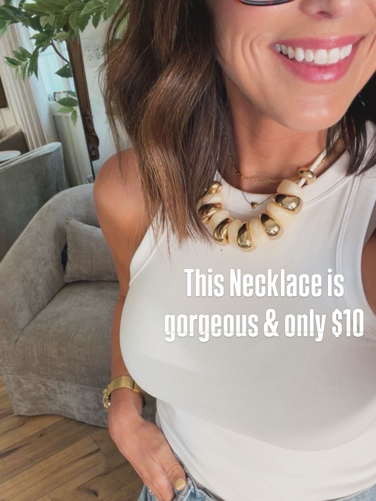 the easiest way to elevate any outfit… and it’s only $10 🙌

walmart jewelry, statement necklace, gold chunky necklace, outfit accessories, affordable fashion find, everyday jewelry

#walmartfinds #ltkstyle #ltkunder50 #affordablefashion #casualchic #everydayoutfit #jewelrytrend #ootd
