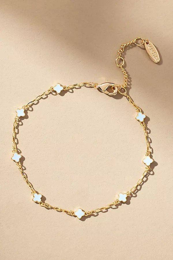 Clover Chain Wrap Bracelet | Anthropologie (US)