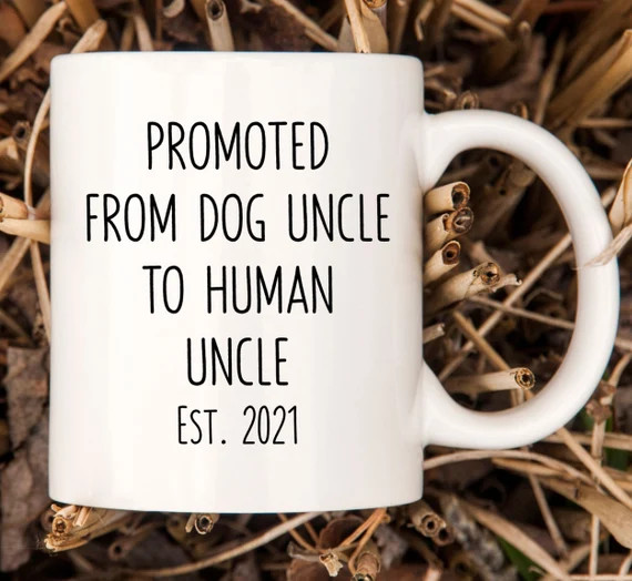 Promoted From Dog Uncle to Human Uncle Coffee Mug  New Uncle | Etsy | Etsy (US)