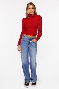 Puff-Sleeve Turtleneck Sweater | Forever 21 (US)