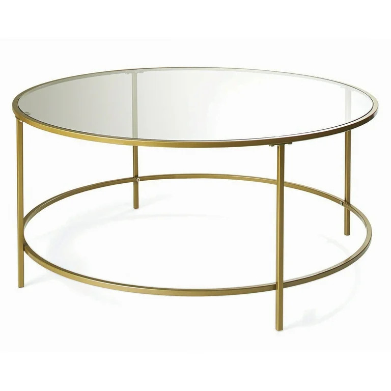 Better Homes & Gardens Nola Coffee Table, Gold Finish - Walmart.com | Walmart (US)