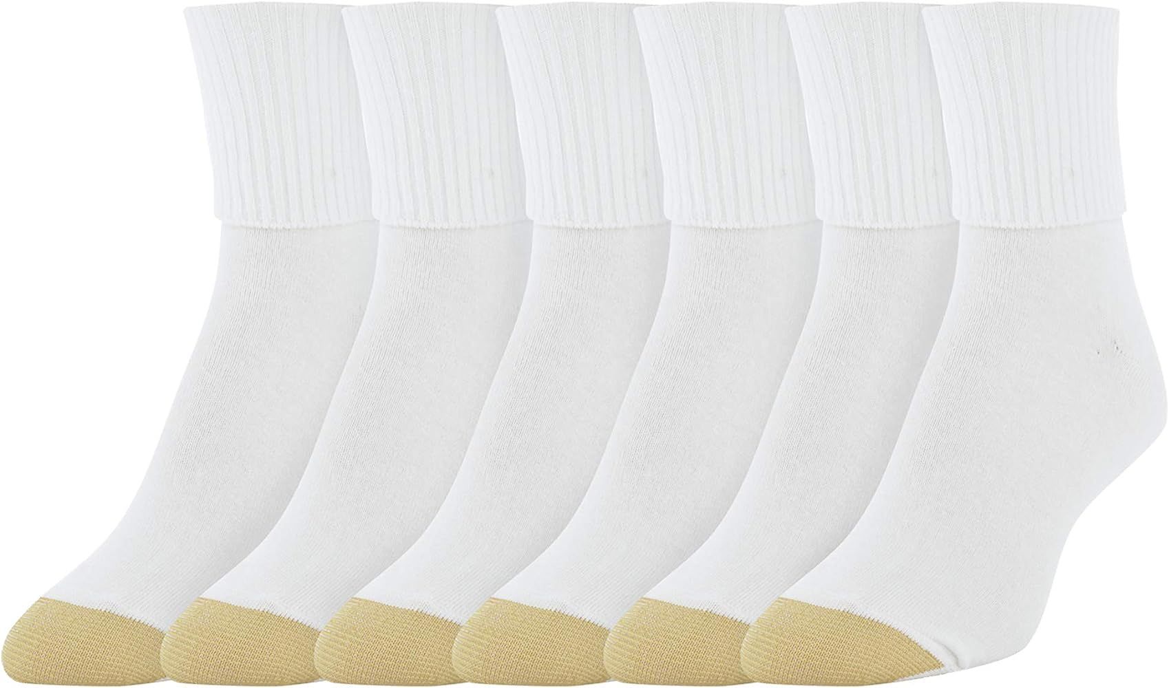 Women's Classic Turn Cuff Socks, 6 Pairs | Amazon (US)
