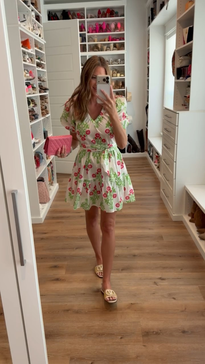 In a small dress, clutch, sandals and accessories - fits tts.

#LTKootd #LTKgrwm #LTKSeasonal