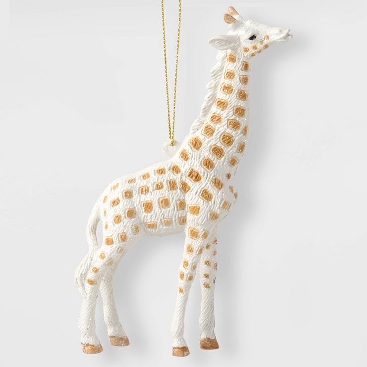Giraffe Christmas Tree Ornament White/Gold - Wondershop™ | Target