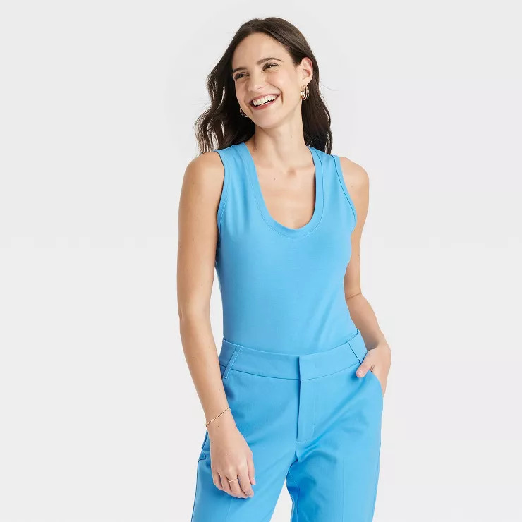 Women's U-Neck Slim Fit Tank Top - A New Day™ | Target