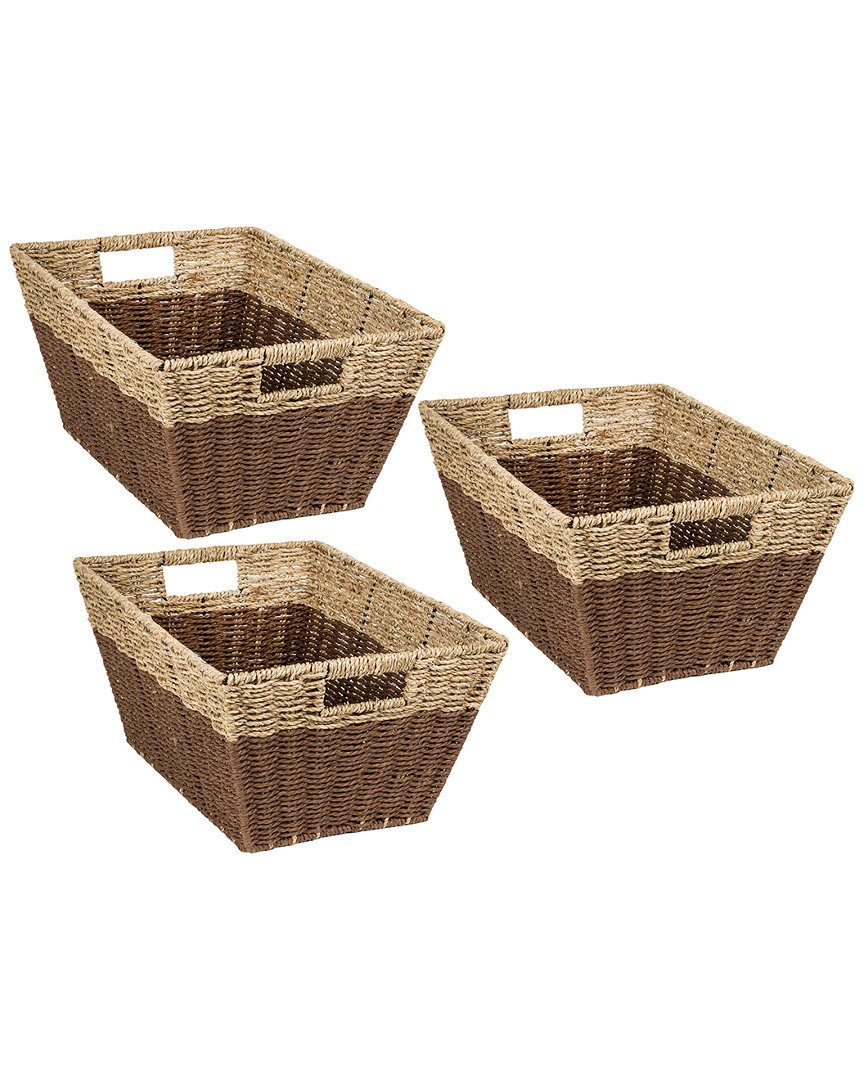 Honey-Can-Do 3pc Rectangle Baskets | Ruelala