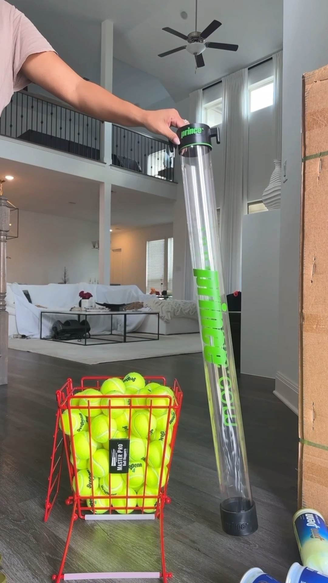 -Target masterpro 50 ball hopper on court off court 
-Prince tennis tube to pick up balls 
-Pro Penn Box of 75 balls 

#LTKFamily #LTKActive #LTKSaleAlert