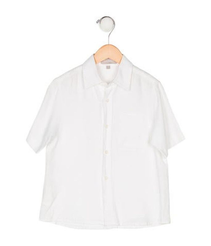 Nanos Boys' Linen Shirt white Nanos Boys' Linen Shirt | The RealReal