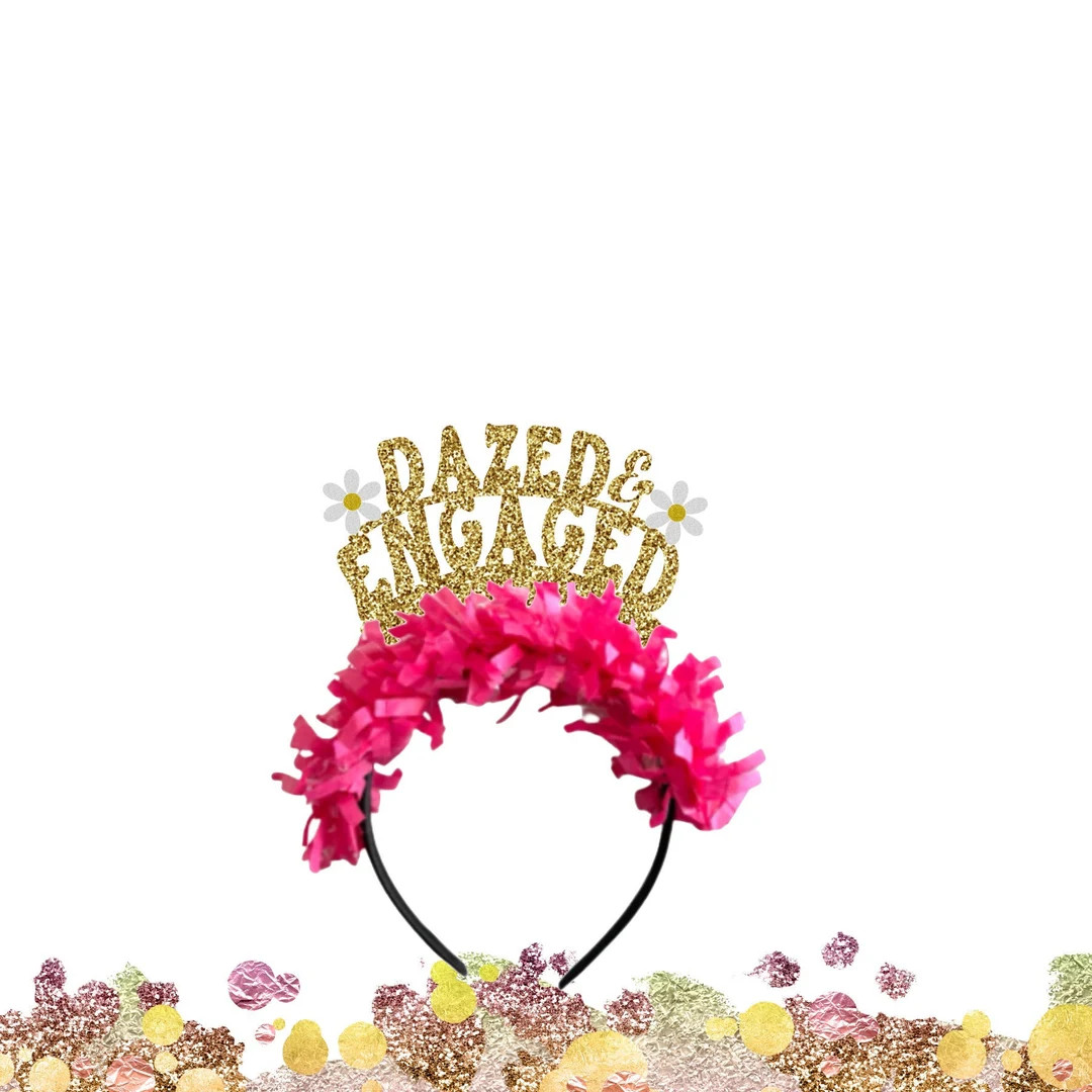 Dazed and Engaged Headband Hippie Bachelorette Party - Etsy | Etsy (US)