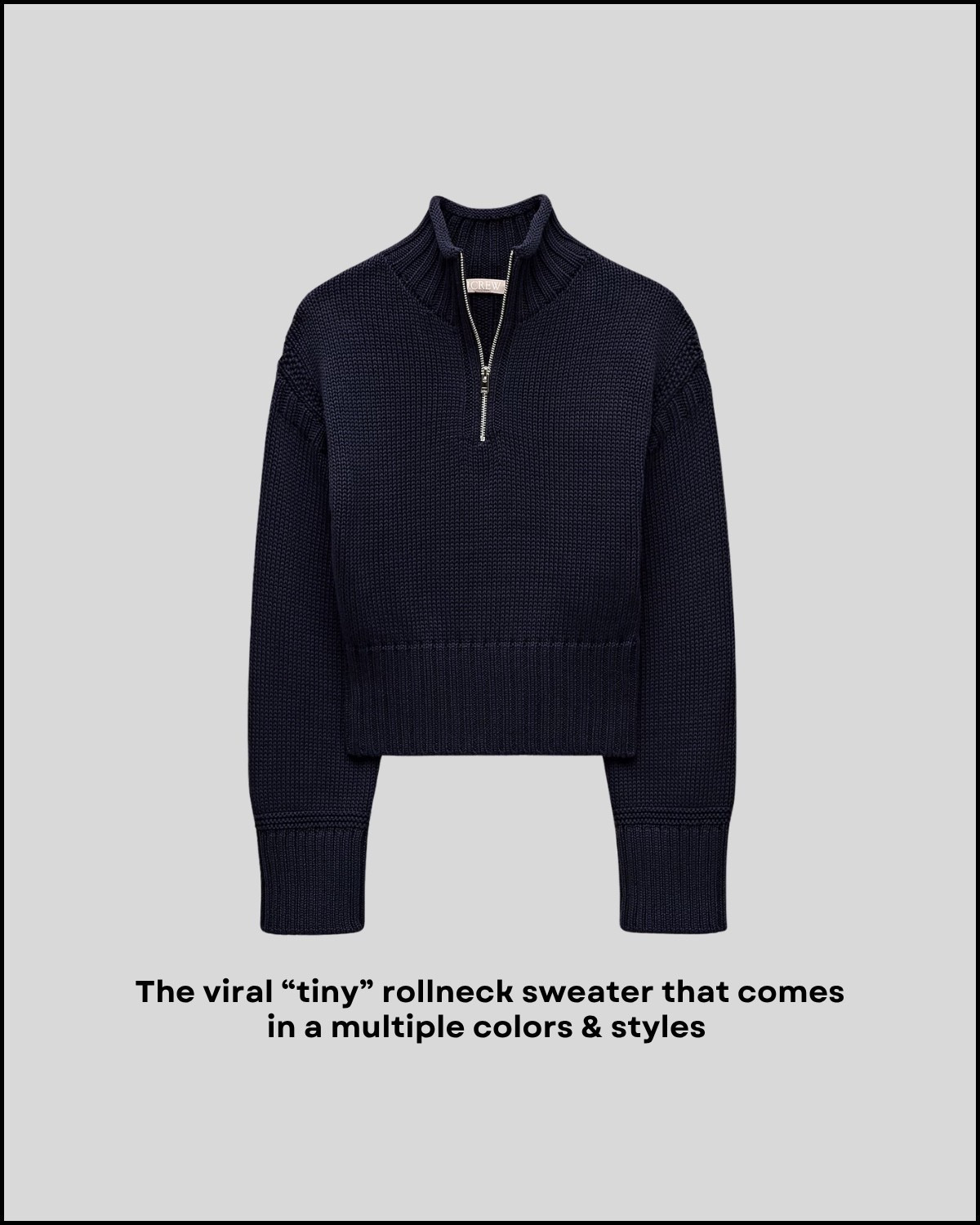 The viral tiny rollneck from Jcrew — 100% cotton, comes in multiple colors & styles 

Fall staples under $200 / fall sweaters

#LTKSeasonal