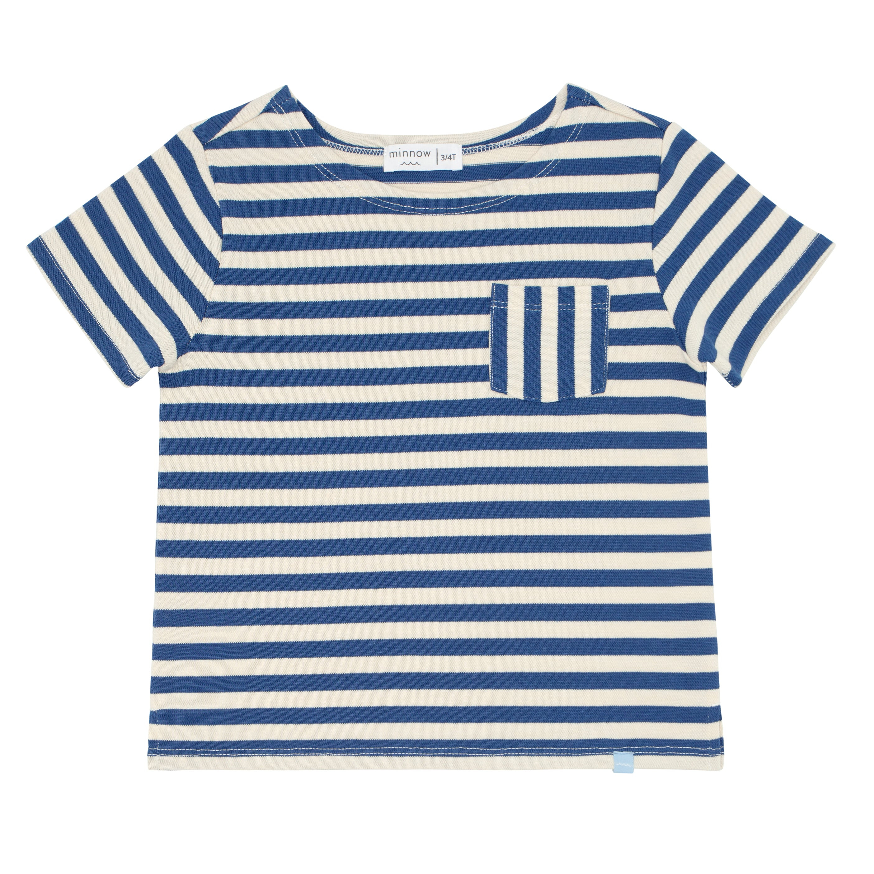 unisex stripe short sleeve boatneck tee | minnow