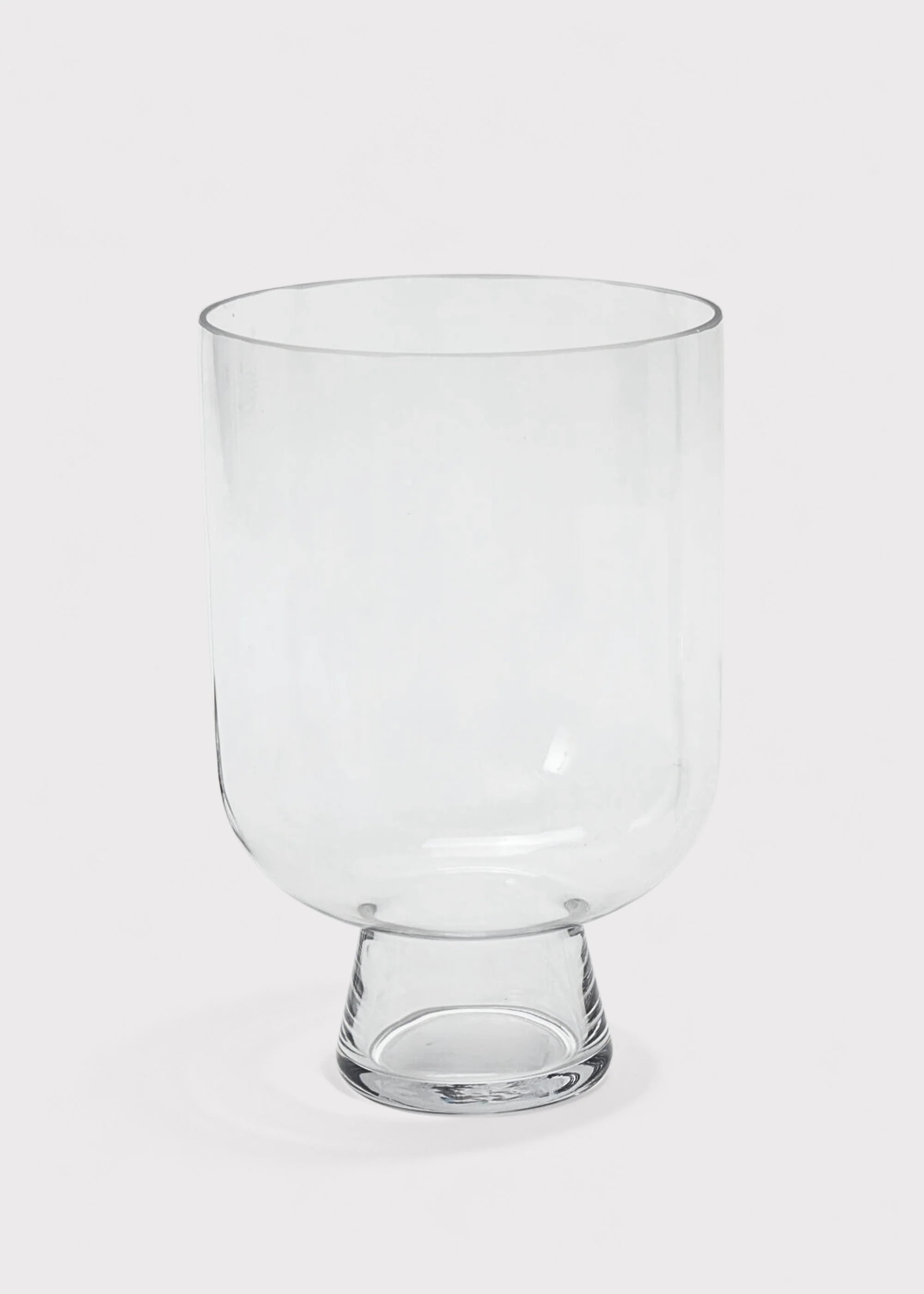 Clear Glass Reservoir Terrarium Footed Vase - 13" | Afloral