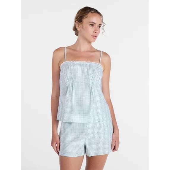 Joyspun Women's Woven Poplin Sleep Cami Top, Sizes XS-3X | Walmart (US)