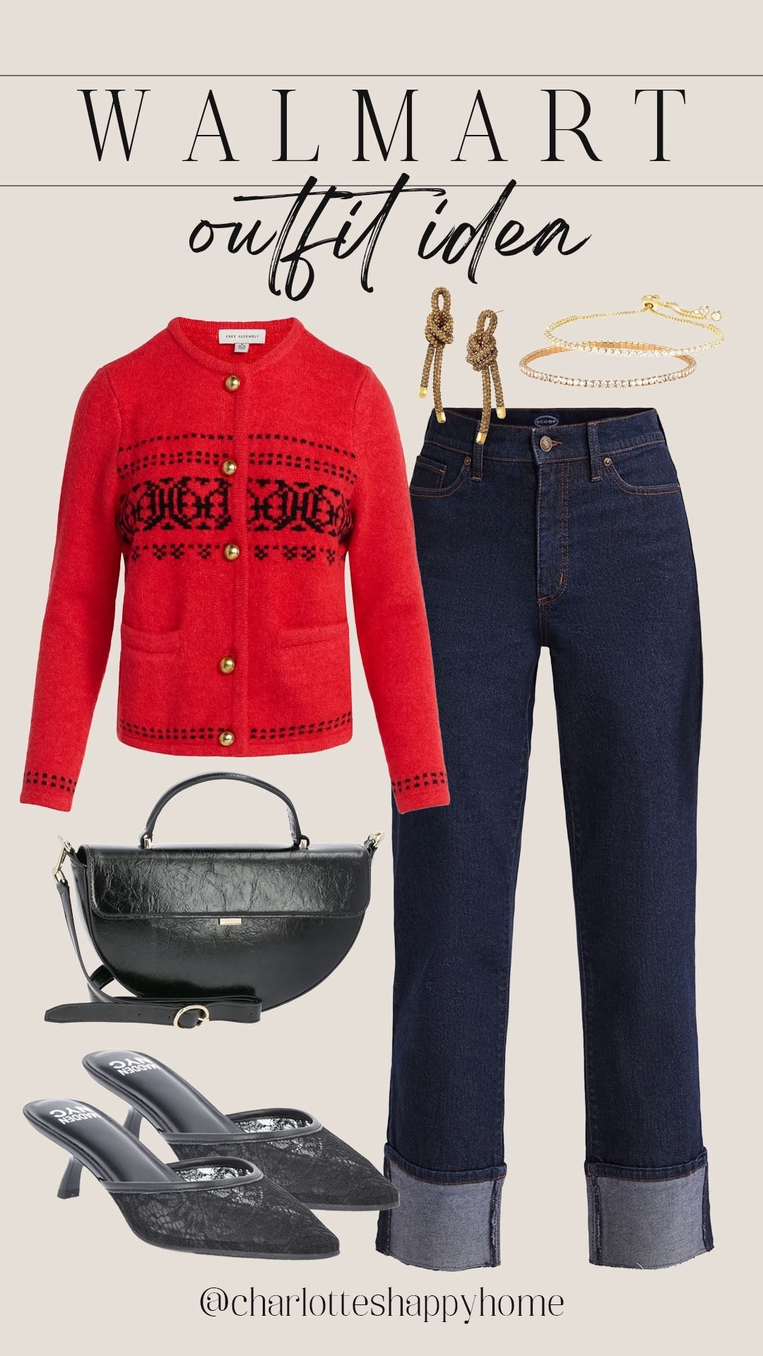 The perfect last minute holiday outfit idea  from Walmart! 

#walmartfashion

Walmart fashion. Walmart holiday sweater. Walmart winter style. Walmart denim  

#LTKootd #LTKFindsUnder50 #LTKHoliday