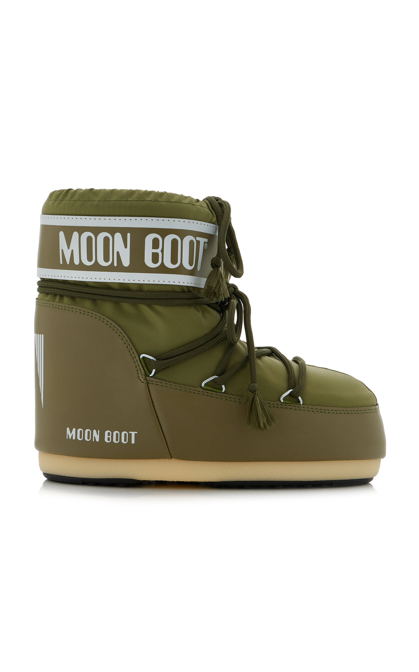 MOON BOOT - Icon Low Nylon Boots - Khaki - 39/41 - Moda Operandi | Moda Operandi (Global)
