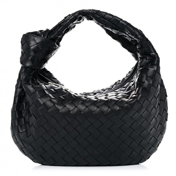 BOTTEGA VENETA Nappa Intrecciato Teen BV Jodie Black | Fashionphile