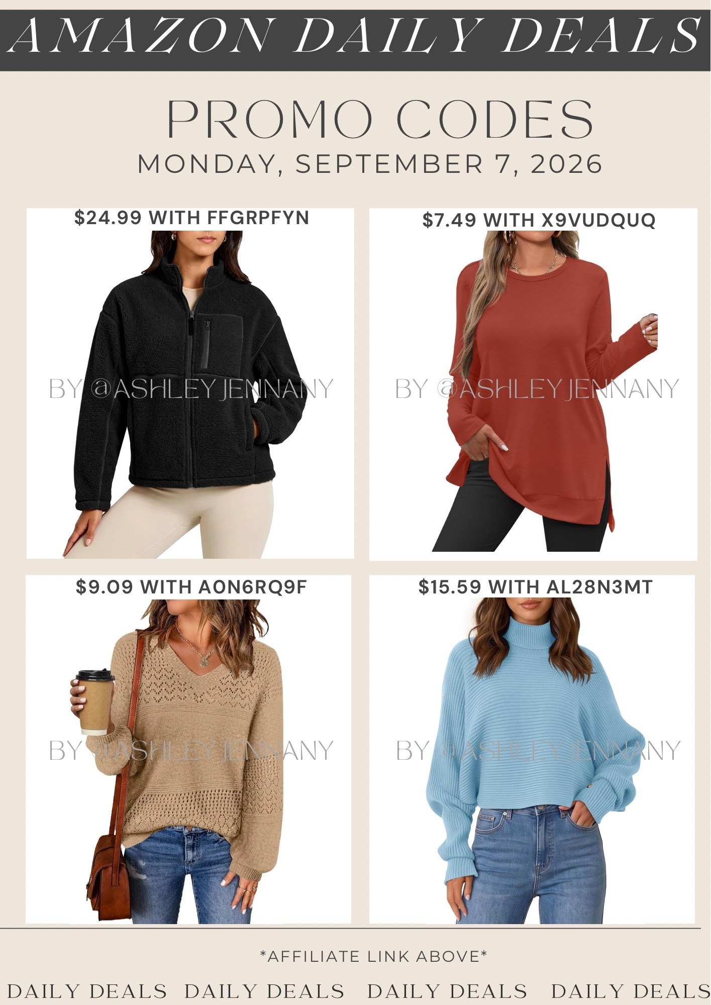 Amazon deals

#LTKSeasonal #LTKMidsize #LTKSaleAlert