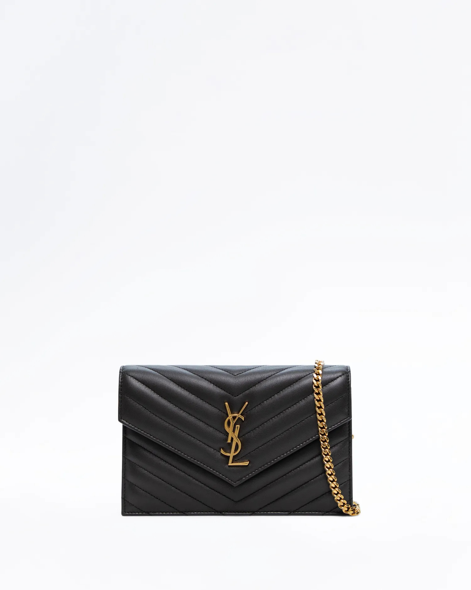 Lambskin Cassandre Envelope Chain Wallet | Vivrelle