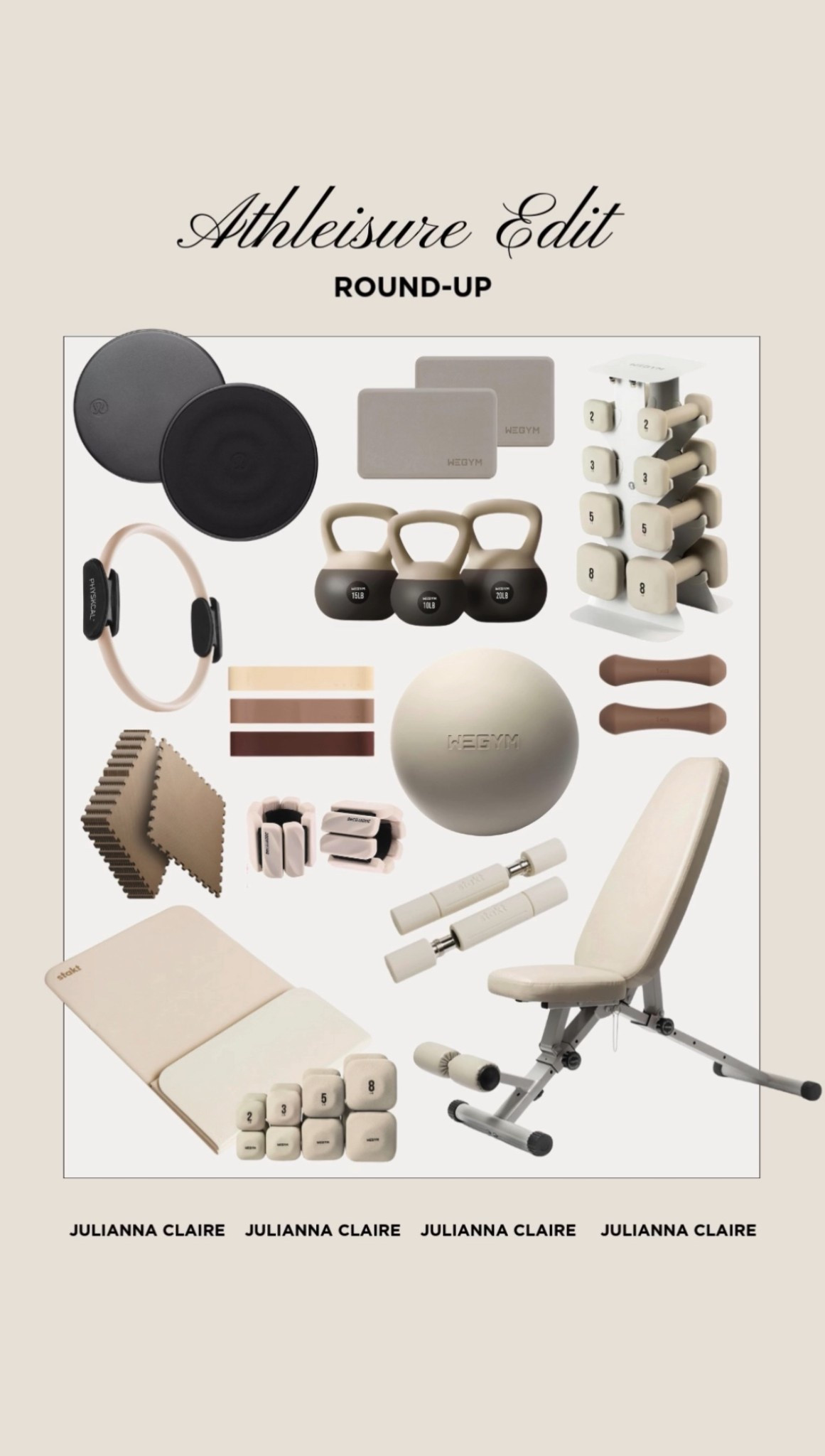 At home gym essentials! 

#LTKfitnessgoals #LTKActive