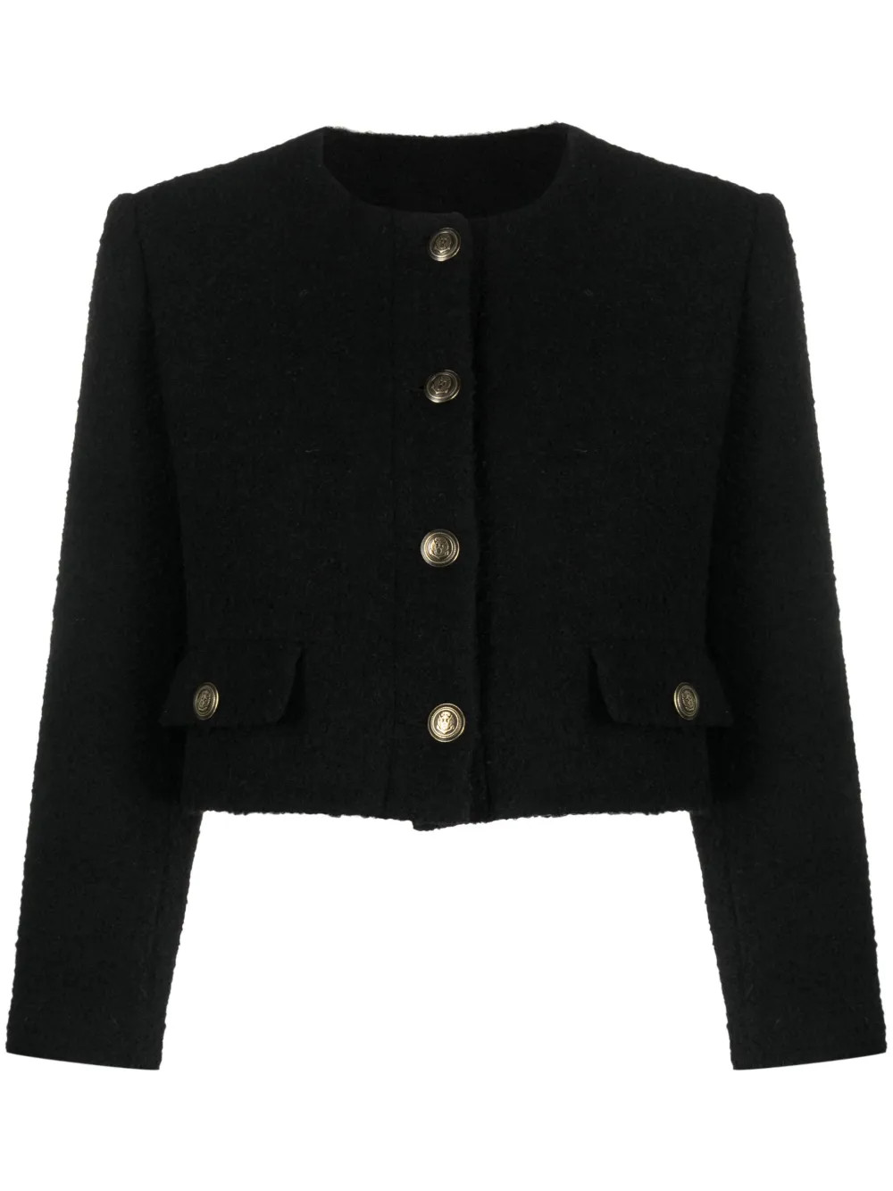 cropped bouclé jacket | Farfetch Global