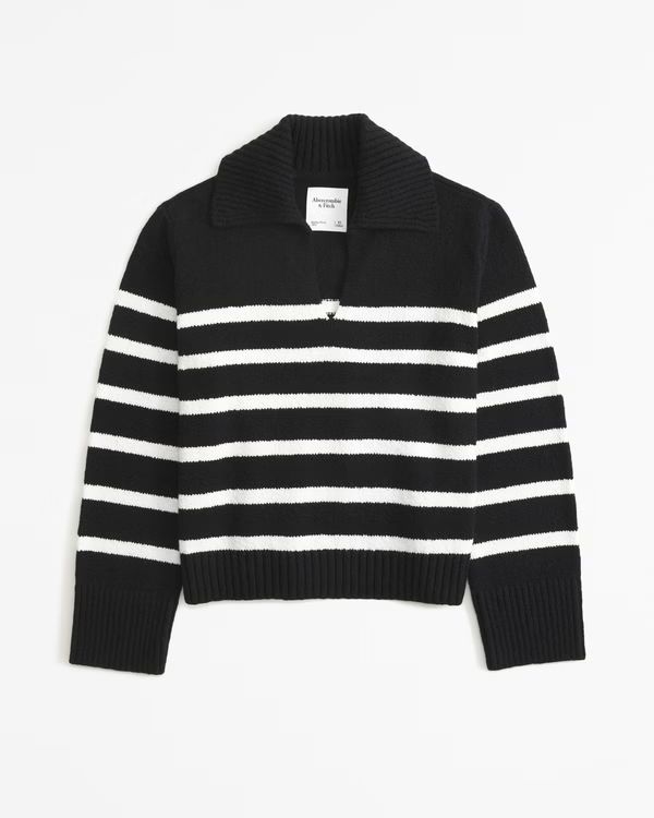 Women's Textural Notch-Neck Sweater | Women's Fall Preview | Abercrombie.com | Abercrombie & Fitch (US)