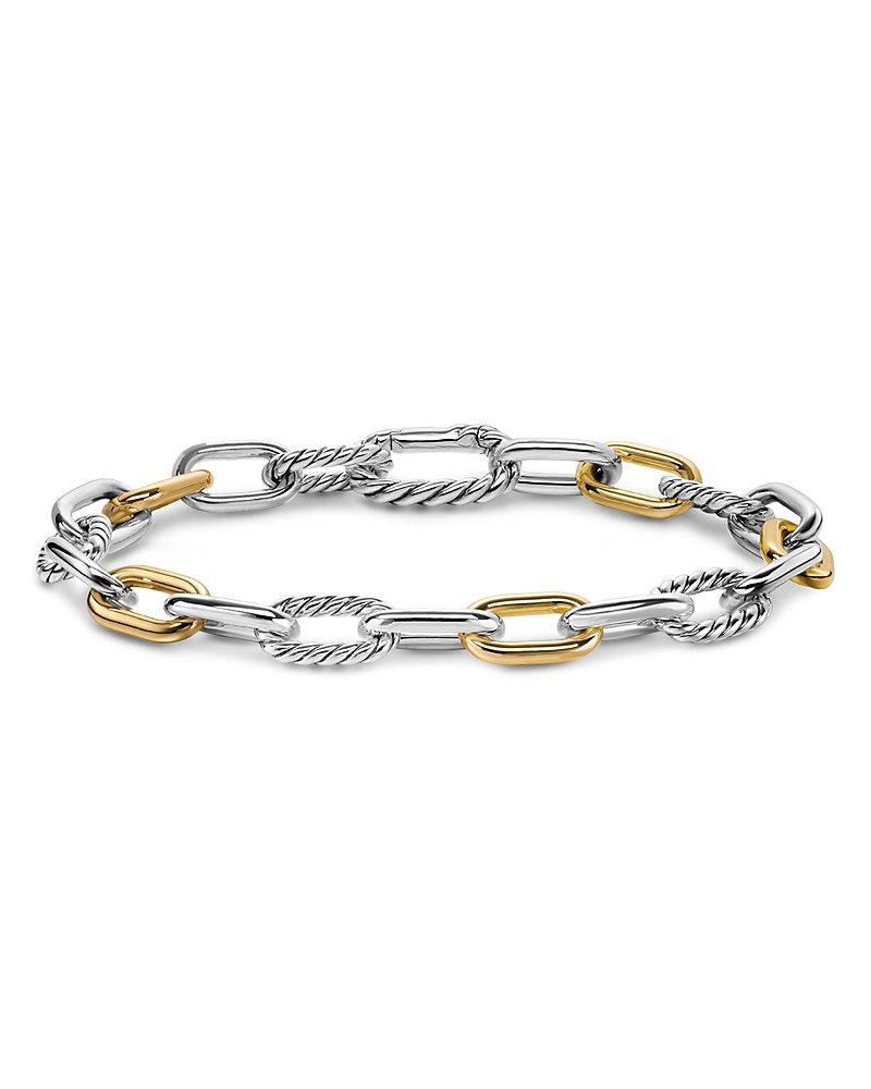 David Yurman Dy Madison Chain Bracelet in Sterling Silver with 18K Yellow Gold, 8.5mm | Bloomingdale's (US)