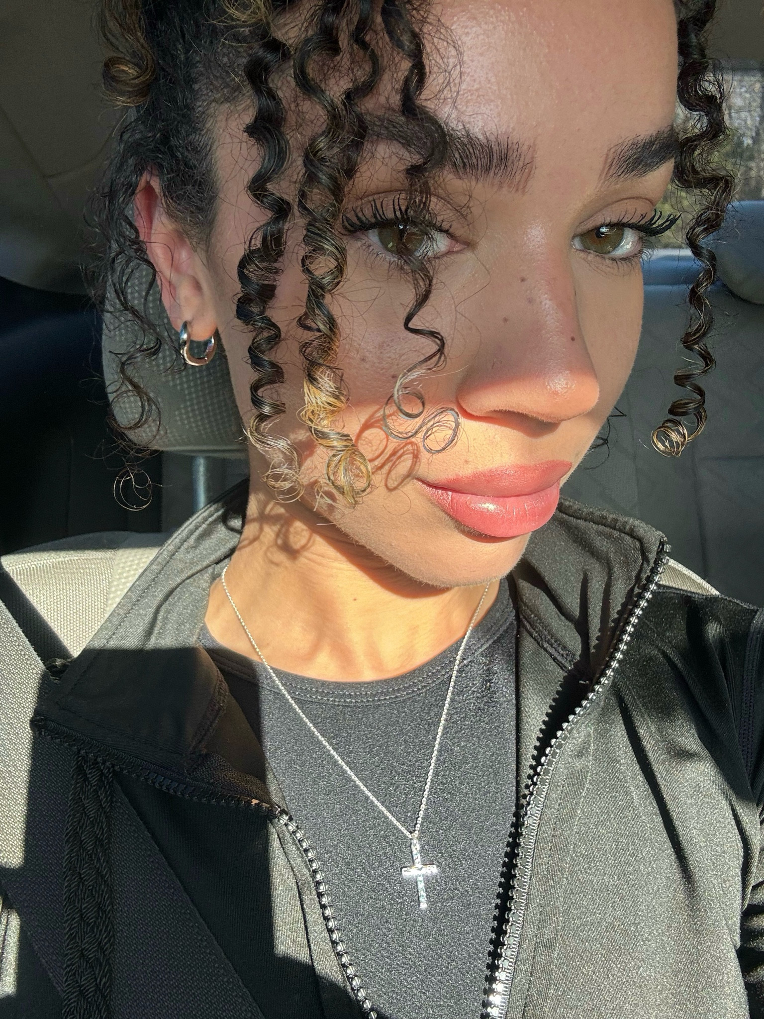 sterling silver cross necklace and hoops 
simple & great for everyday. 



#LTKfindsunder50 #LTKSpringSale #LTKsalealert