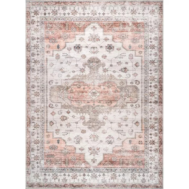 nuLOOM Banks Machine Washable Faded Vintage Area Rug | Target