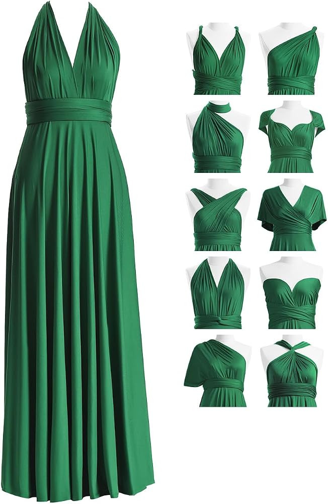 72styles Maxi Infinity Dress for Bridesmaids, Convertible Multi-Way Wrap | Amazon (US)