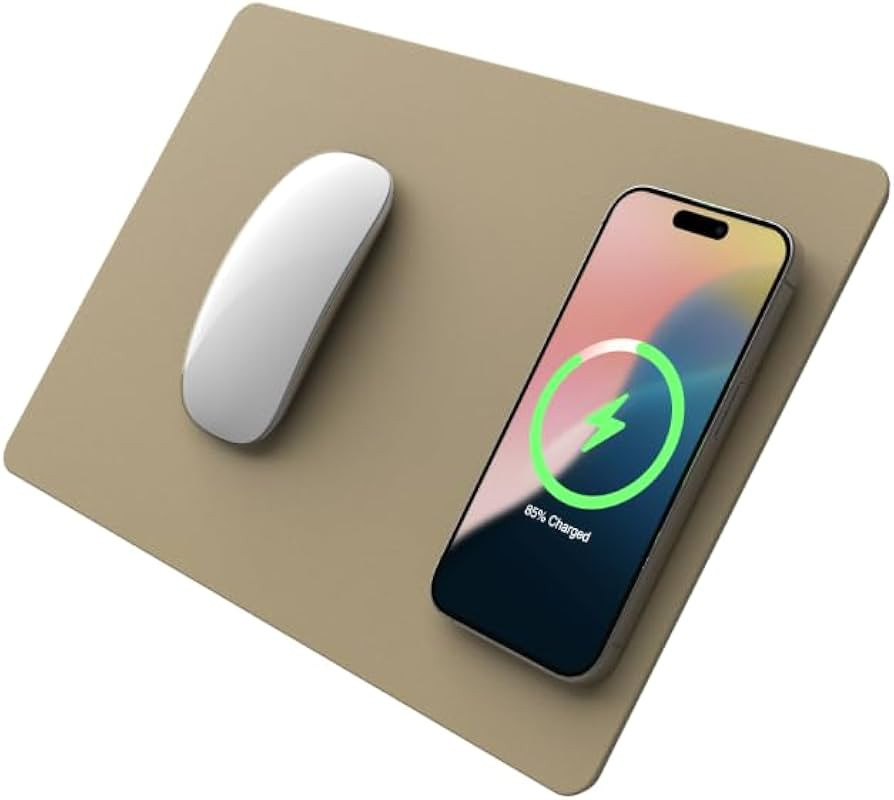 POUT H3 Wireless Charging Mouse Pad – Qi-Enabled Fast Charger Built into Sleek Desk Mat, Compat... | Amazon (US)
