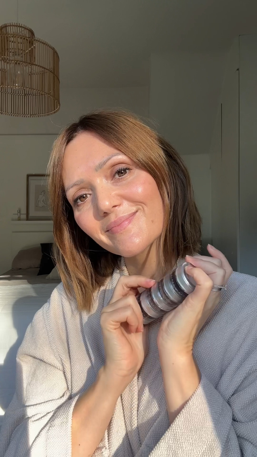 A quick and easy makeup routine using Trinny London products. These are the shades I used 

Just a touch foundation - Iris 
Flush blush - Schmoogie 
Golden Glow Bronzer- Gaia 
Eye to Eye - Faith 
Line and Define and mascara in black 

#LTKmakeup #LTKuk #LTKbeauty