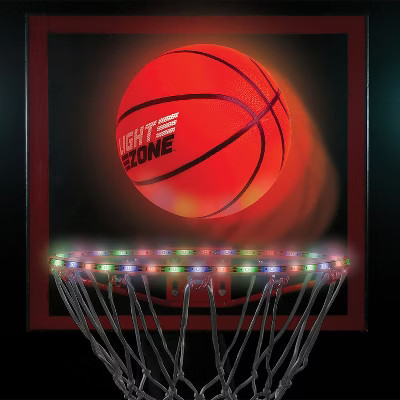 MindWare Glow Basketball Court Set with Bonus Solar-Powered Hoop Lights - Ages 5 and Up | Target