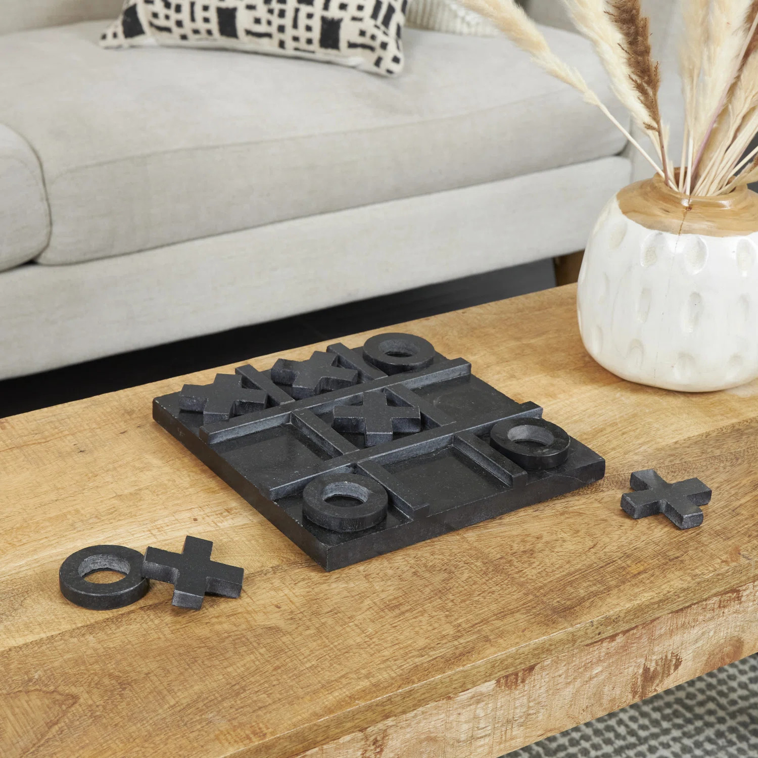 Marble Tic Tac Toe Home Decor Game Set | Wayfair North America