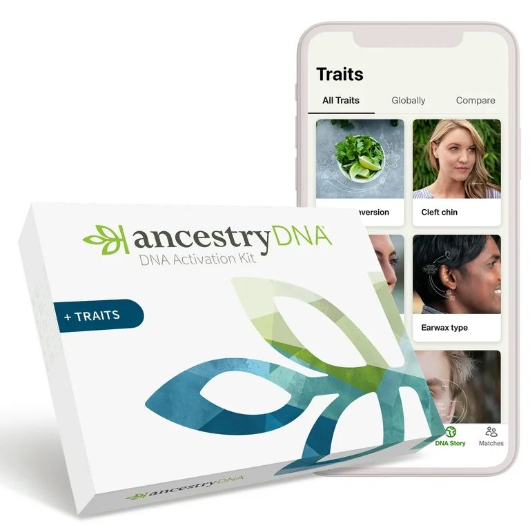 Ancestry DNA + Traits: Genetic Ethnicity + Traits Test, AncestryDNA Testing Kit with 25+ Appearan... | Walmart (US)